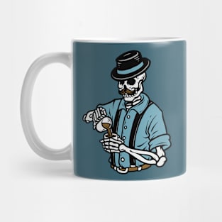 Hipster Skeleton Bartender Mug